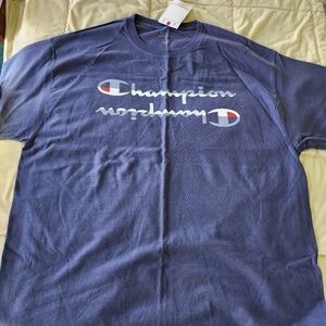 Champion Navy Tee with Logo